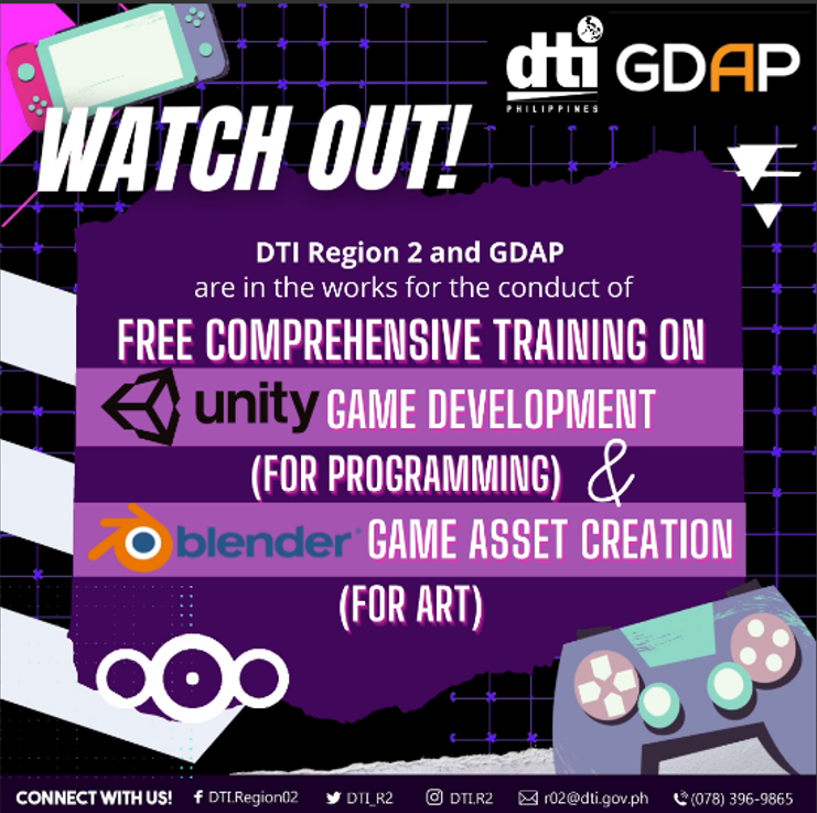 Comprehensive training on game development poster